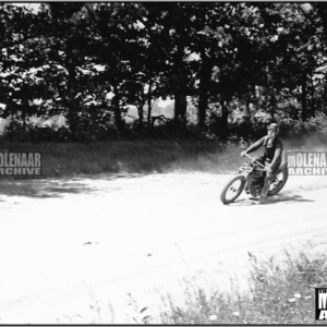 Vintage Molenaar Harley Davidson Motorcycle PHOTO – Unknown rider on #22 Bike