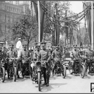 Vintage Indian Motocycle PHOTO – 1918 New York Police Department