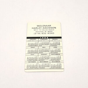 Vintage 1988 Molenaar Harley-Davidson Pocket Calendar – Great Collectible