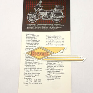 ORIGINAL HARLEY 1980’s ELECTRA-GLIDE PAMPHLET SHOVELHEAD – KNUCKLEHEAD