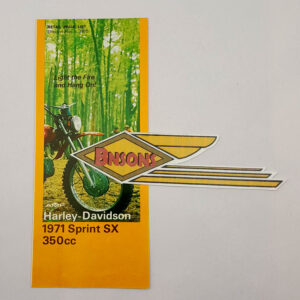 ORIGINAL HARLEY (1971 SPRINT SX) SALES PAMPHLET- KNUCKLEHEAD