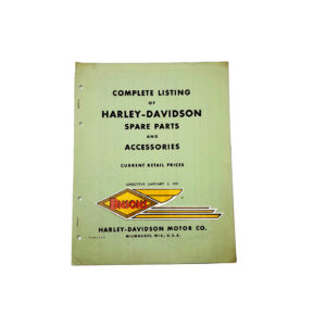 ORIG HARLEY 1951 PARTS AND ACCESSORIES (PRICE LIST)- PANHEAD, KNUCKLEHEAD