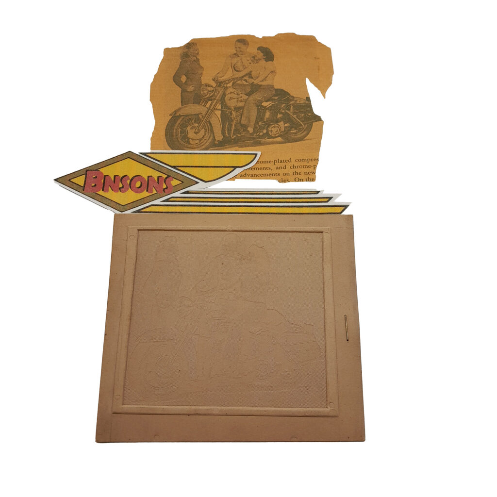 ORIGINAL HARLEY 51-53 PANHEAD FACTORY ADVERTISING MAT – KNUCKLEHEAD ...
