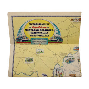 Vintage 1940 Standard Oil Company Road Map – Virginia, W. Va. Maryland, Delaware