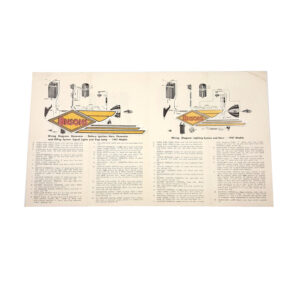 ORIGINAL HARLEY 1947 MODELS WIRING DIAGRAM INSTRUCTIONS – 45, ULH, KNUCKLEHEAD