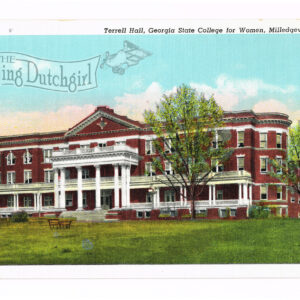 Vintage 1940’s “Terrell Hall” Georgia State College, Linen Postcard