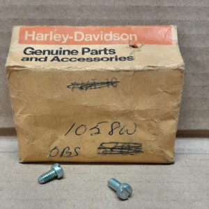 NOS ORIGINAL HARLEY (2) SCREWS #1058W – SHOVELHEAD, KNUCKLEHEAD