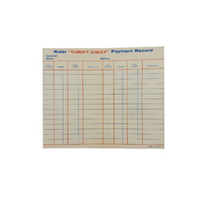 ORIGINAL HARLEY 1970’s THRIFT-AWAY (#1) PAYMENT RECORD BOOK