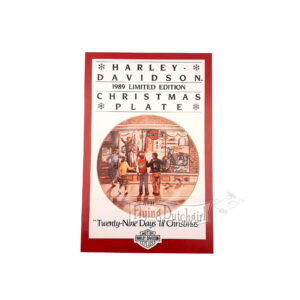 ORIGINAL HARLEY FACTORY 1989 LIMITED EDITION CHRISTMAS PLATE BROCHURE