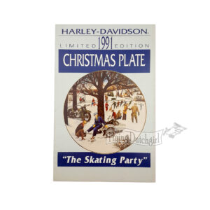 ORIGINAL HARLEY FACTORY 1991 LIMITED EDITION CHRISTMAS PLATE BROCHURE