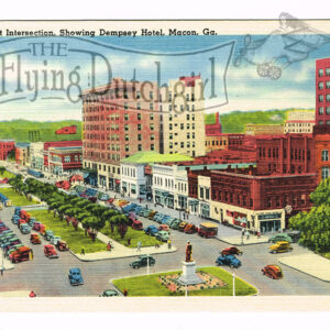 Vintage 1940’s “Dempsey Hotel”  Macon, Ga. Linen Postcard