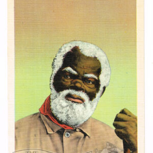 Vintage 1940’s Black Americana Linen Postcard  “Uncle Tom”