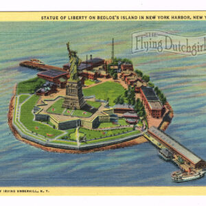 Vintage 1940’s “Statue of Liberty” New York Harbor. Linen Postcard