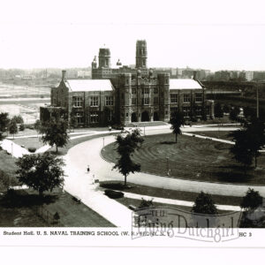 Vintage “U.S. Navy Training” Student Hall- Bronx, New York, Real Photo Postcard