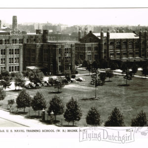 Vintage “U.S. Navy Training” Davis Hall- Bronx, New York, Real Photo Postcard