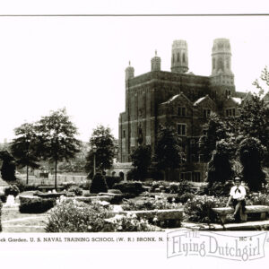 Vintage “U.S. Naval Training” Rock Garden- Bronx, New York, Real Photo Postcard