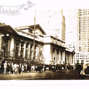 Vintage “New York Public Library” 5th Ave. New York City, Real Photo Postcard