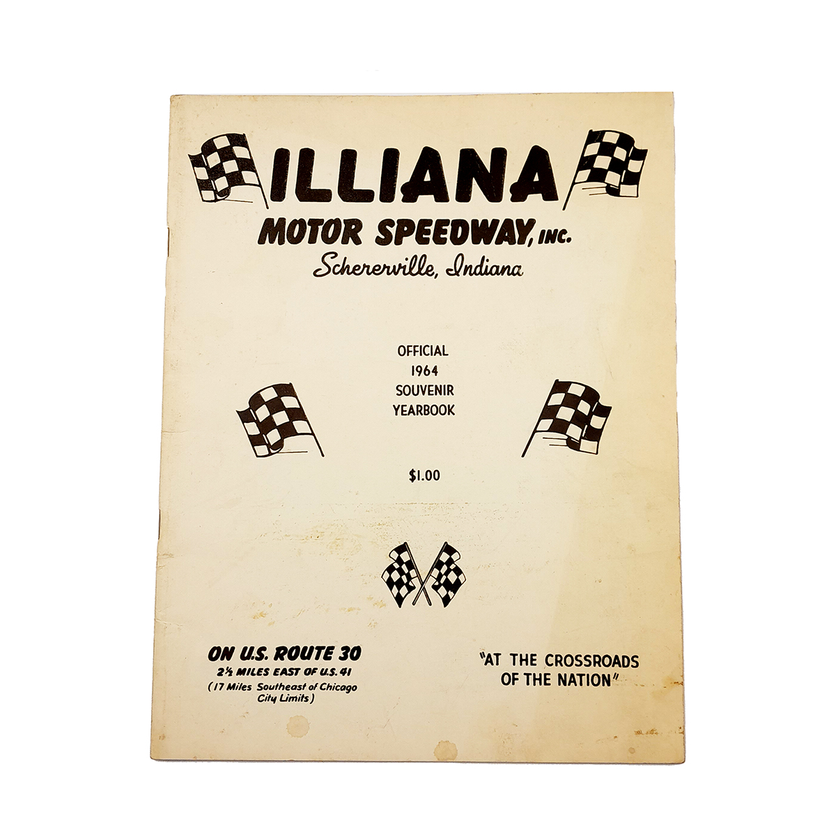 Vintage Original Molenaar's 1964 Illiana Motor Speedway Souvenir Program