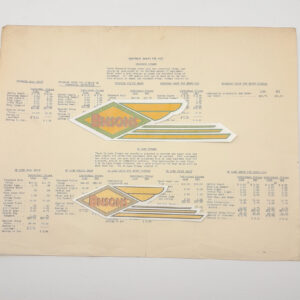 ORIGINAL HARLEY DEALER READOUT 1937 EQUIPMENT GROUPS PRICE LIST – KNUCKLEHEAD