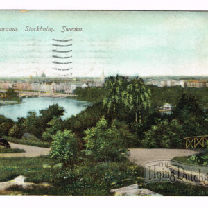 Vintage Postcard – 1906  “Panorama”  Stockholm, Sweden.