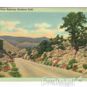 Vintage Postcard – 1944  “Pines to Palm Highway”  Southern Calif.