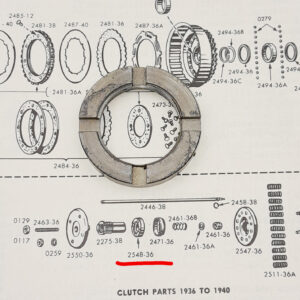 ORIGINAL HARLEY CLUTCH SPRING TENSION ADJUSTING NUT #2548-36 – KNUCKLEHEAD