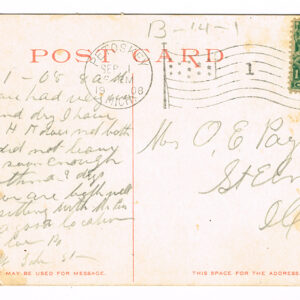 Vintage Postcard – 1908  “The Old Fort”  Mackinac, Mich.