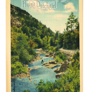 Vintage Linen Postcard – 1930’s  “Elk Creek in the Millheim Narrows”