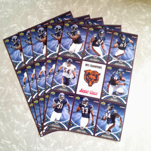 2007 Chicago Bears Upper Deck NFC Trading Cards from Jewel (5 sheets)