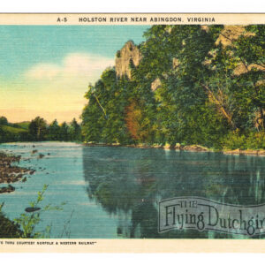 Vintage Linen Postcard – 1930’s  “Holston River”  Abingdon, Va.