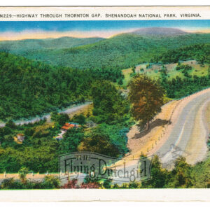 Vintage Linen Postcard – 1930’s  “Thornton Gap” Shenandoah National Park, Va.