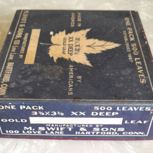 M. Swift & Sons Box of Goldleaf with Authentic Brush Pullman Railroad Car