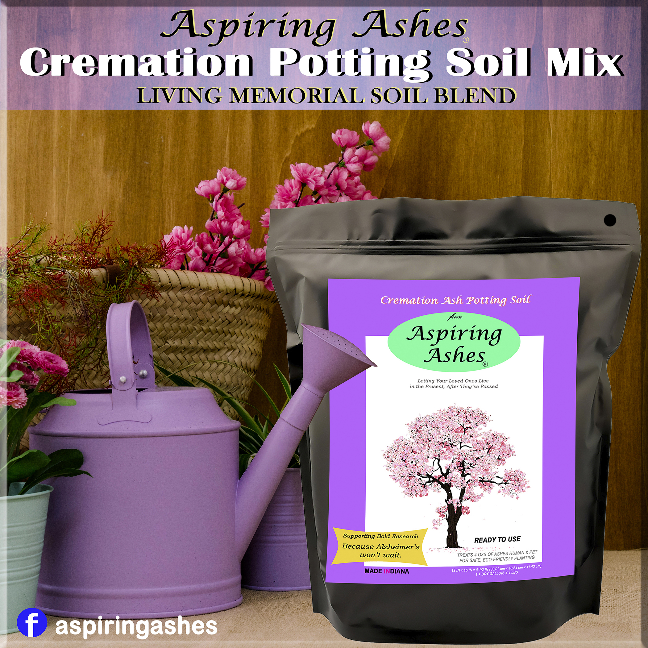 Cremation Potting Soil for Human or Pet Ashes – Ready to Use