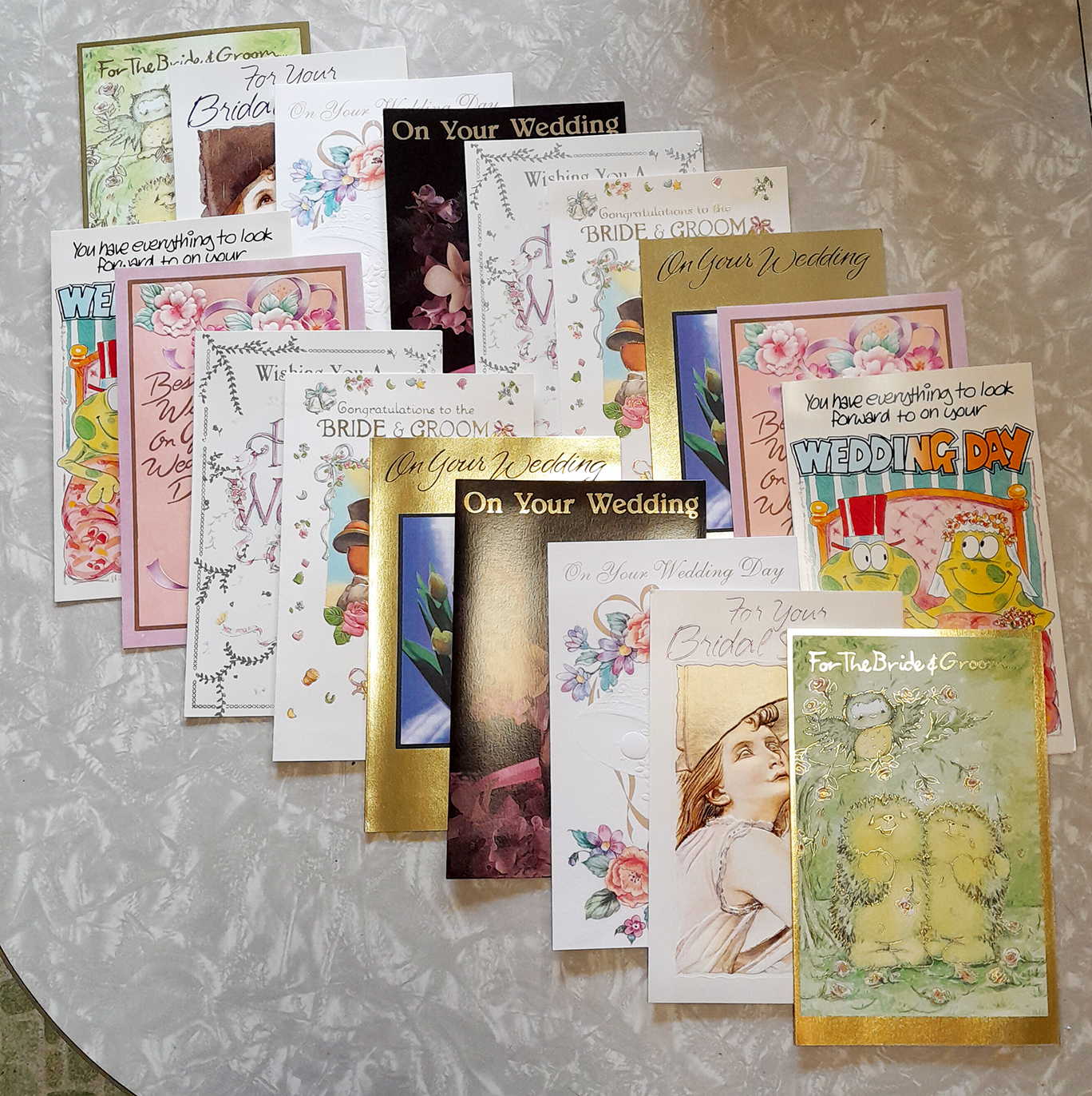 Wedding & Shower Greeting Cards: New, Lot of 18
