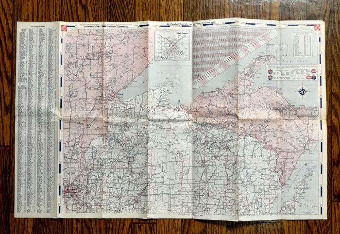 Vintage 1958 'Standard Oil' Wisconsin Road Map Atlas - Image 4