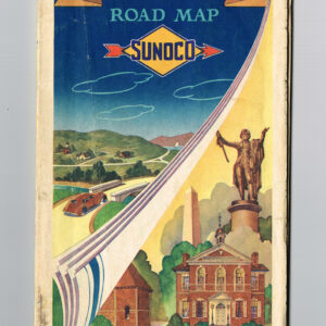 Vintage 1950s ‘ Sunoco Gasoline ‘ Ohio Road Map