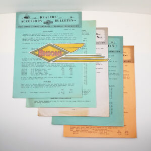 ORIGINAL HARLEY 1958 DEALER ACCY NEWS BULLETINS – PANHEAD, KNUCKLEHEAD