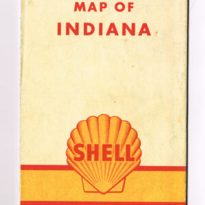 Vintage 1960 ‘ Shell Gasoline ‘ Indiana Map