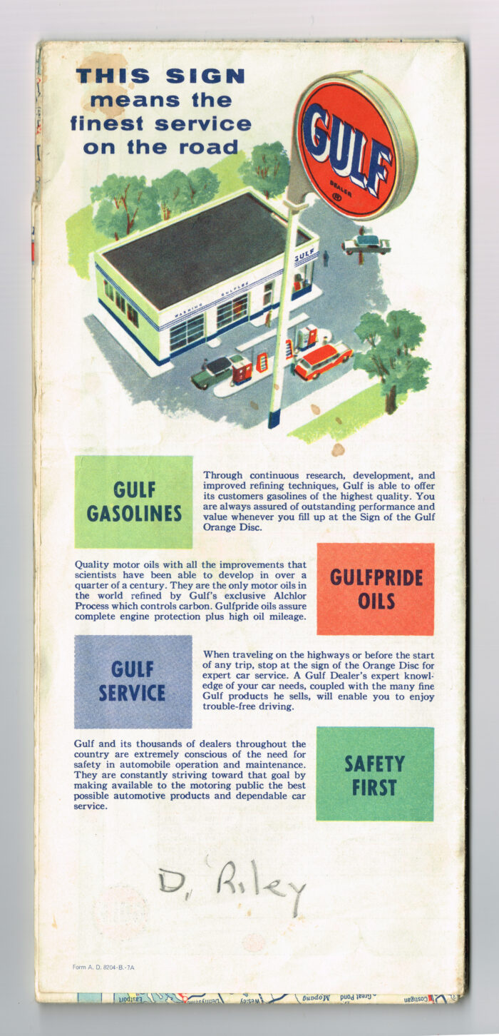 Vintage 1950s ' Gulf Gas '  Wisconsin / Minnesota Tourgide Road Map - Image 4