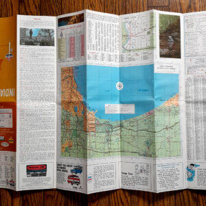 Vintage 1966 ‘ Standard Gasoline ‘ Indiana Map