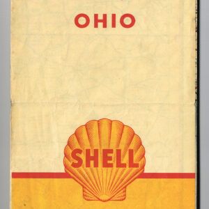 Vintage 1940s ‘ Shell Gasoline ‘ State of Ohio Map