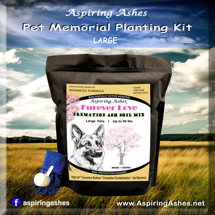 Soil Cremation Mix for Pet Ashes: Large Pet Memorial Kit