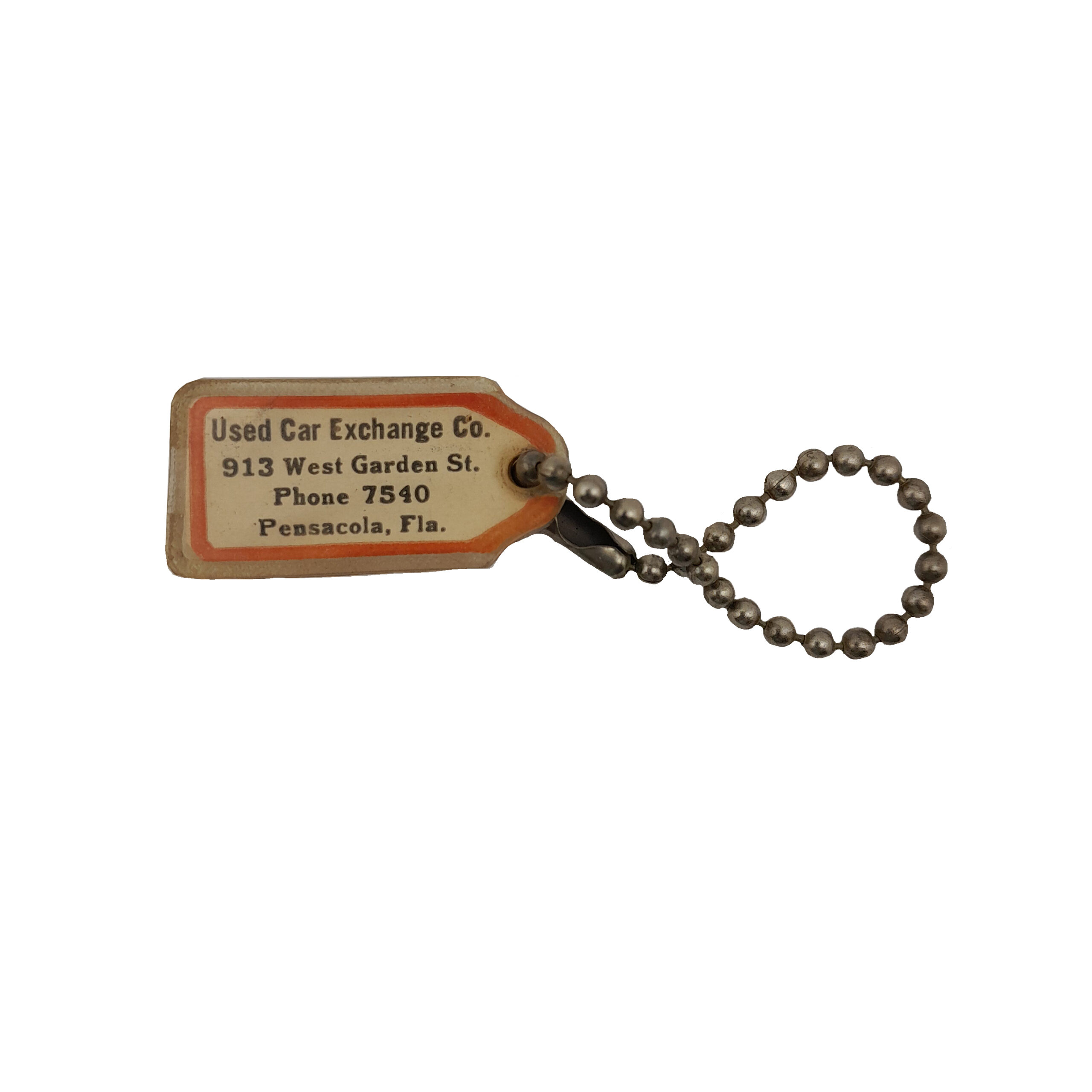 Vintage Used Car Exchange Co. Key Chain – Pensacola, Fla.