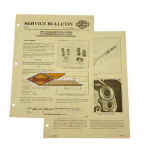 ORIGINAL HARLEY 1983 SERVICE BULLETIN SPORTSTER (VALVE GUIDES, ETC)- KNUCKLEHEAD