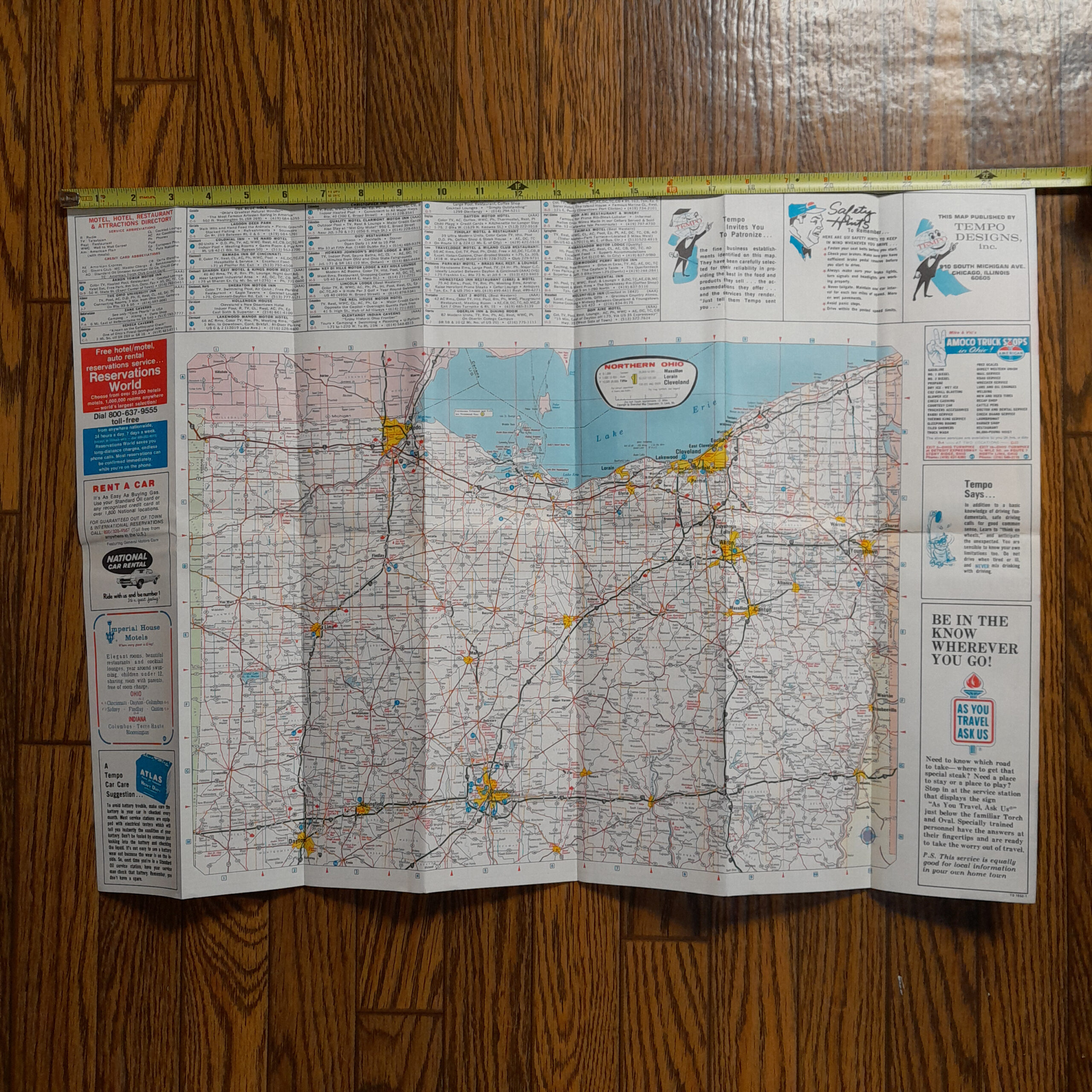 Vintage 1971 ‘Standard Oil’ Ohio Road Map