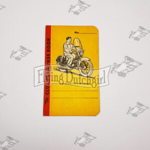 ORIGINAL HARLEY 1950 HUMMER TELE-GLIDE CLUB PLAN PASS BOOK