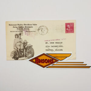 ORIGINAL HARLEY 1941 ULH DEALER ENVELOPE – KNUCKLEHEAD