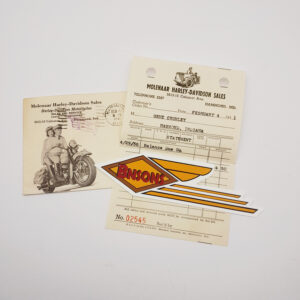 ORIGINAL HARLEY 1941 ULH DEALER ENVELOPE – KNUCKLEHEAD