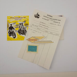 ORIGINAL HARLEY 1951 HYDRA-GLIDE / HUMMER DEALER ENVELOPE – KNUCKLEHEAD