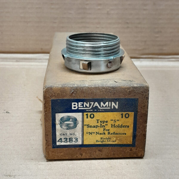 1 NOS Vintage Original Benjamin Porcelain Light Type S “Snap-In” Socket ...